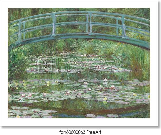 Free art print of The Japanese Footbridge by Claude Monet
