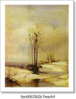 Free art print of Early Spring. Thaw by Alexey Savrasov