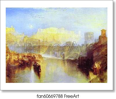 Free art print of Ancient Rome; Agrippina Landing with the Ashes of Germanicus by Joseph Mallord William Turner