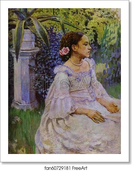 Free art print of Self-Portrait with Sister. Detail by Victor Borisov-Musatov Free art print of Self-Portrait with Sister. Detail by Victor Borisov-Musatov