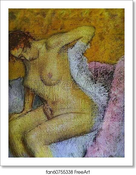 Free art print of After the Bath by Edgar Degas Free art print of After the Bath by Edgar Degas