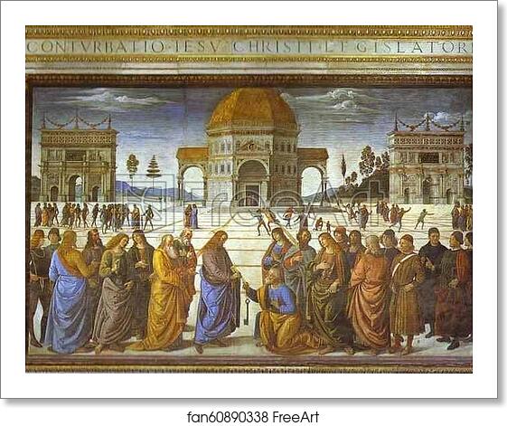 Free art print of The Delivery of the Keys by Pietro Perugino Free art print of The Delivery of the Keys by Pietro Perugino