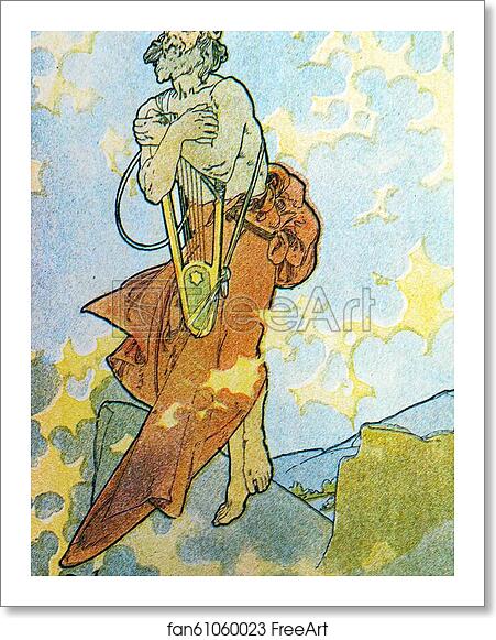 Free art print of Clio by Alphonse Mucha Free art print of Clio by Alphonse Mucha