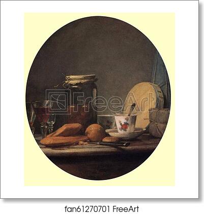 Free art print of The Jar of Apricots by Jean-Baptiste-Simeon Chardin