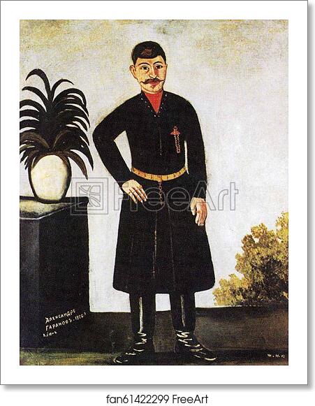 Free art print of Portrait of Alexander Garanov by Niko Pirosmani Free art print of Portrait of Alexander Garanov by Niko Pirosmani
