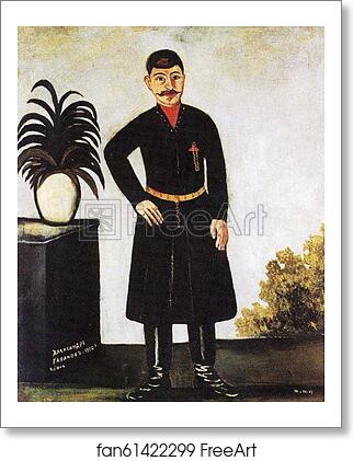 Free art print of Portrait of Alexander Garanov by Niko Pirosmani Free art print of Portrait of Alexander Garanov by Niko Pirosmani