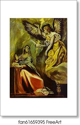 Free art print of The Annunciation by El Greco