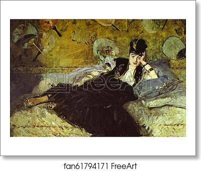 Free art print of Woman with Fans (Nina de Callias) by Edouard Manet