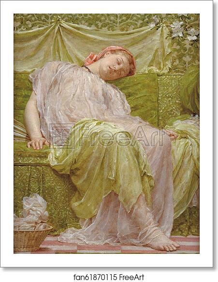 Free art print of A workbasket by Albert Joseph Moore Free art print of A workbasket by Albert Joseph Moore