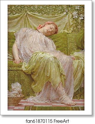Free art print of A workbasket by Albert Joseph Moore Free art print of A workbasket by Albert Joseph Moore