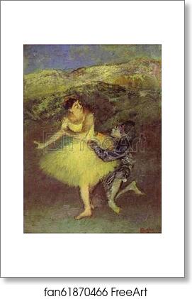 Free art print of Harlequin and Colombine by Edgar Degas