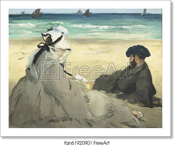 Free art print of On the Beach by Édouard Manet Free art print of On the Beach by Édouard Manet