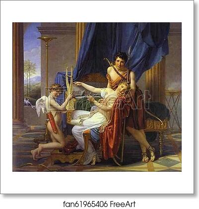 Free art print of Sappho and Phaon by Jacques-Louis David