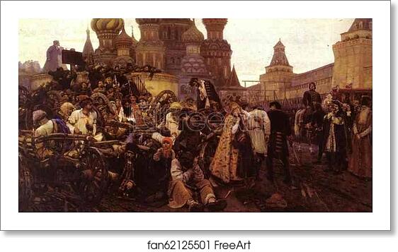 Free art print of Morning of the Strelets' Execution by Vasily Surikov Free art print of Morning of the Strelets' Execution by Vasily Surikov