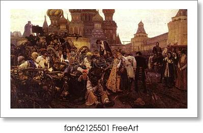 Free art print of Morning of the Strelets' Execution by Vasily Surikov