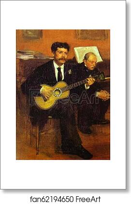 Free art print of Lorenzo Pagans and Auguste de Gas, the Artist's Father by Edgar Degas