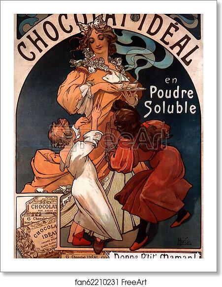 Free art print of Chocolat Ideal by Alphonse Mucha Free art print of Chocolat Ideal by Alphonse Mucha