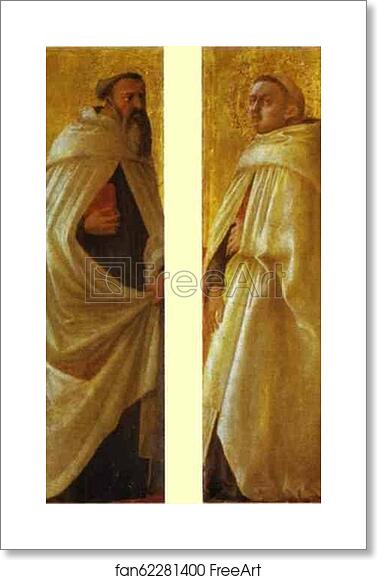 Free art print of Two Carmelite Saints. Panels from the Pisa Altar by Masaccio Free art print of Two Carmelite Saints. Panels from the Pisa Altar by Masaccio
