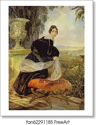 Free art print of Portrait of Princess Ye. P. Saltykova by Karl Brulloff Free art print of Portrait of Princess Ye. P. Saltykova by Karl Brulloff