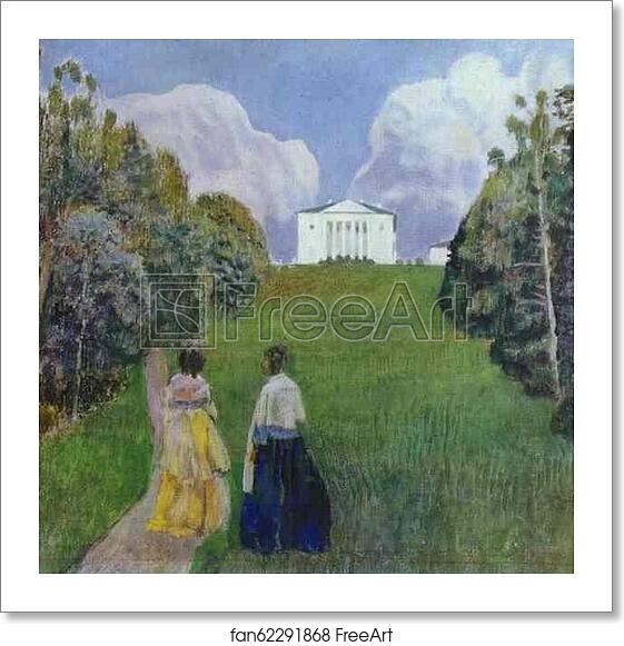 Free art print of In the Light of the Setting Sun by Victor Borisov-Musatov Free art print of In the Light of the Setting Sun by Victor Borisov-Musatov