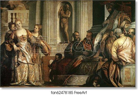 Free art print of Esther before Ahasuerus by Paolo Veronese