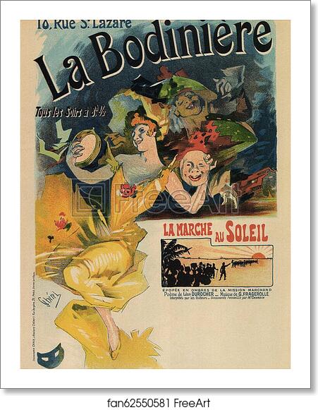 Free art print of La Bodinière by Jules Chéret Free art print of La Bodinière by Jules Chéret