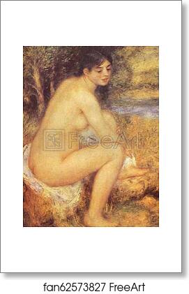 Free art print of Seating Girl by Pierre-Auguste Renoir
