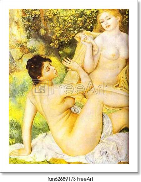 Free art print of The Bathers. Detail by Pierre-Auguste Renoir Free art print of The Bathers. Detail by Pierre-Auguste Renoir