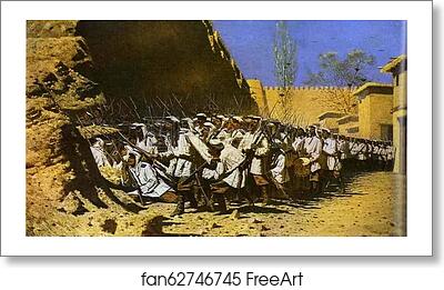 Free art print of At the Fortress Walls. "Let them Enter!" by Vasily Vereshchagin
