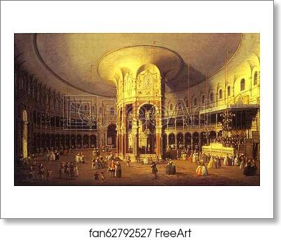 Free art print of London: Ranelagh, Interior of the Rotunda by Giovanni Antonio Canale, Called Canaletto