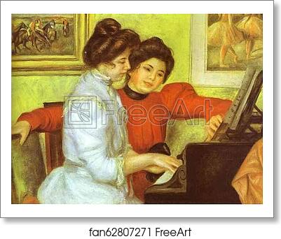 Free art print of Yvonne and Christine Lerolle Playing the Piano by Pierre-Auguste Renoir Free art print of Yvonne and Christine Lerolle Playing the Piano by Pierre-Auguste Renoir