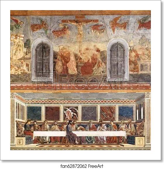Free art print of The Last Supper and Stories of Christ's Passion by Andrea Del Castagno Free art print of The Last Supper and Stories of Christ's Passion by Andrea Del Castagno