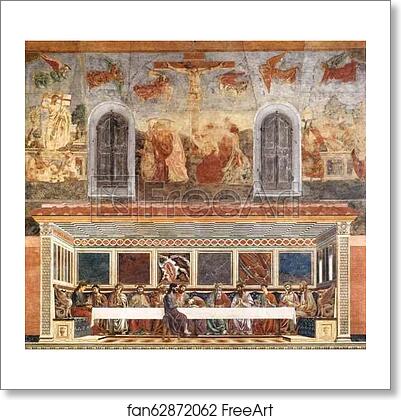 Free art print of The Last Supper and Stories of Christ's Passion by Andrea Del Castagno