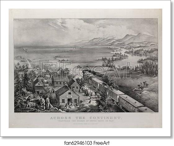 Free art print of Across the continent, "Westward the course of empire takes its way" by Currier & Ives Free art print of Across the continent, "Westward the course of empire takes its way" by Currier & Ives