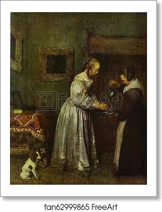 Free art print of A Lady Washing Her Hands by Gerard Terborch Free art print of A Lady Washing Her Hands by Gerard Terborch