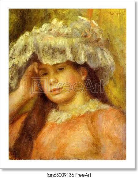 Free art print of Young Woman Wearing a Hat (Jeune femme au chapeau) by Pierre-Auguste Renoir Free art print of Young Woman Wearing a Hat (Jeune femme au chapeau) by Pierre-Auguste Renoir