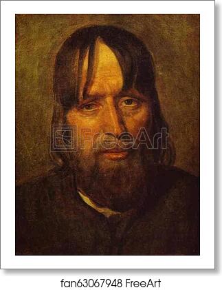 Free art print of Head of an Old Peasant by Alexey Venetsianov
