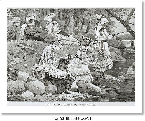Free art print of "The Fishing Party--" by Winslow Homer Free art print of "The Fishing Party--" by Winslow Homer
