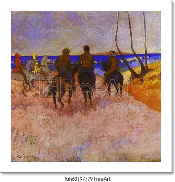 Free art print of Horsemen on the Beach by Paul Gauguin Free art print of Horsemen on the Beach by Paul Gauguin