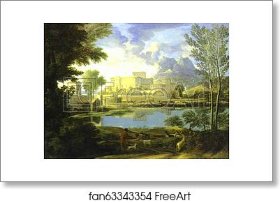 Free art print of The Castle in Calm Weather by Nicolas Poussin
