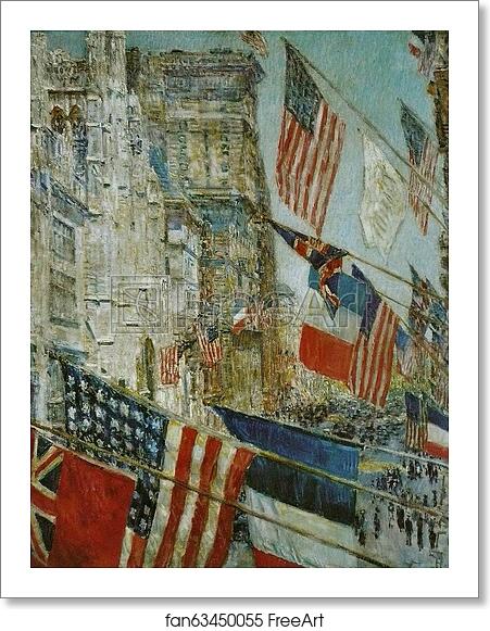 Free art print of Allies Day, May 1917 by Childe Hassam Free art print of Allies Day, May 1917 by Childe Hassam