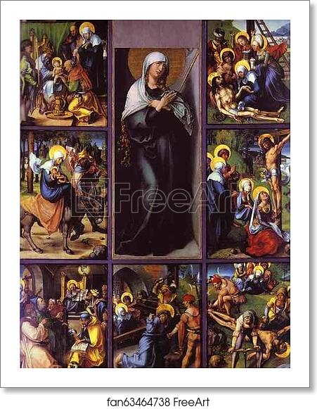 Free art print of The Seven Sorrows of the Virgin by Albrecht Dürer Free art print of The Seven Sorrows of the Virgin by Albrecht Dürer