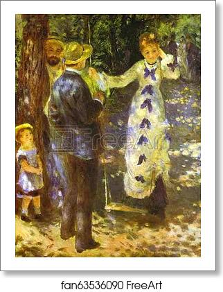 Free art print of The Swing by Pierre-Auguste Renoir