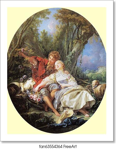 Free art print of Shepherd and Shepherdess Resting by François Boucher Free art print of Shepherd and Shepherdess Resting by François Boucher