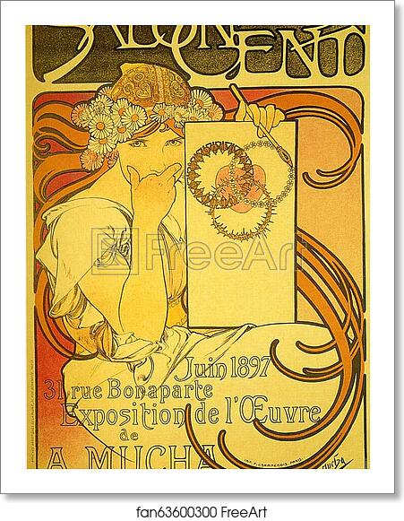 Free art print of Salon Des Cent by Alphonse Mucha Free art print of Salon Des Cent by Alphonse Mucha