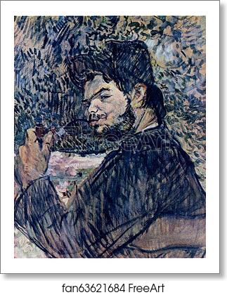 Free art print of Portrait of Cipa Godebsky by Henri De Toulouse-Lautrec