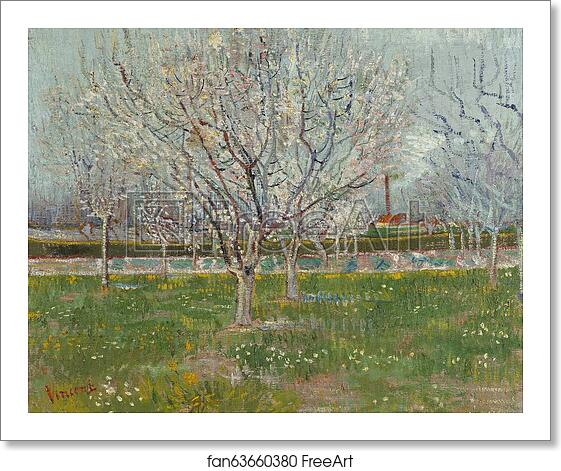 Free art print of Orchard in Blossom (Plum Trees) by Vincent Van Gogh Free art print of Orchard in Blossom (Plum Trees) by Vincent Van Gogh