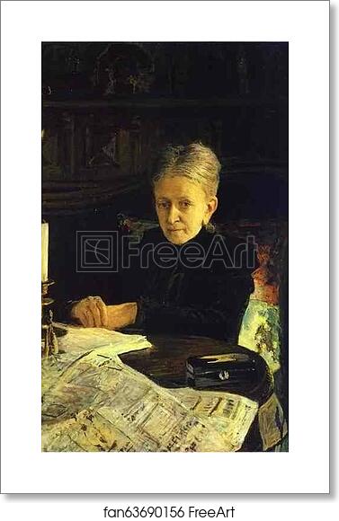 Free art print of Portrait of Yelena Likhachova by Nikolay Gay Free art print of Portrait of Yelena Likhachova by Nikolay Gay