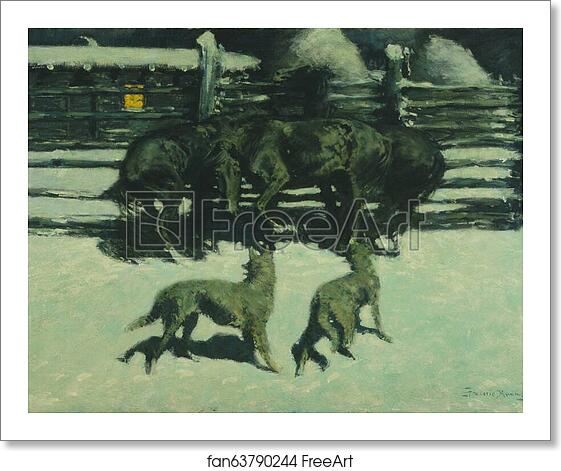 Free art print of The Call for Help by Frederic Remington Free art print of The Call for Help by Frederic Remington