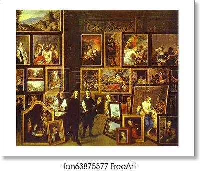 Free art print of Archduke Leopold-Wilhelm in His Art Gallery in Brussels by David Teniers The Younger